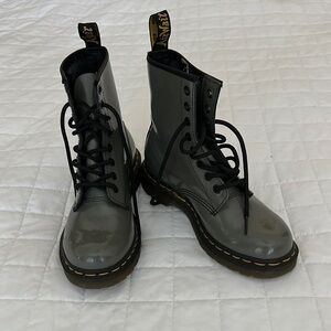 Dr. Martens Gray Combat Boots